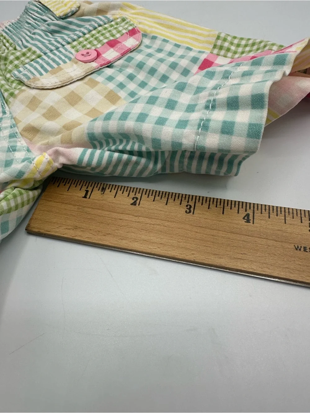 OshKosh Bgosh Toddler Girls Patchwork Plaid Gingham Shorts Multi Color 2T